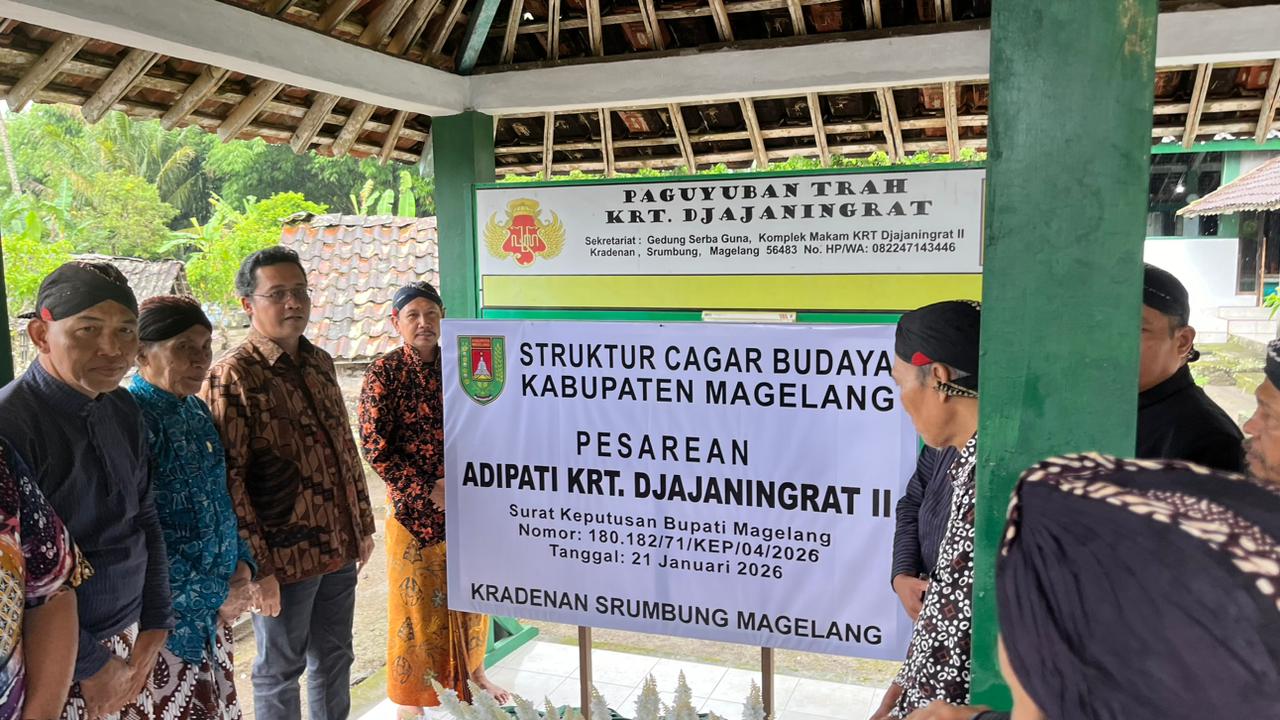 Bupati Magelang hadiri Sadran Agung Trah KRT Djajaningrat II dan Peresmian Cagar Budaya